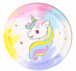 Talerz papierowy Unicorn PARTY GO