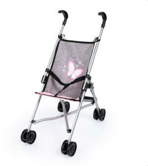 Wózek dla lalki. Buggy szary