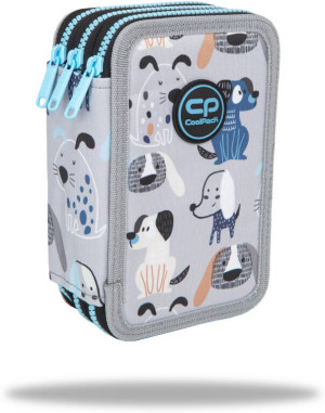 Coolpack. Piórnik 3-komorowy z wyposażeniem. Jumper 3 doggy