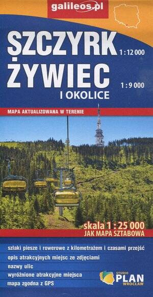Mapa sztabowa - Szczyrk, Żywiec i okolice 1:25 000