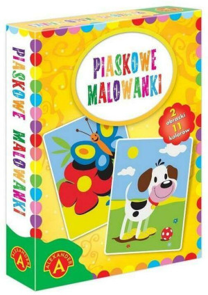 Piaskowe malowanki: Pies i Motyl