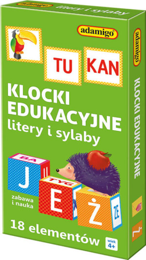 Klocki edukacyjne. 18 elementowe