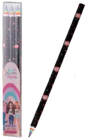 Ołówek HB Big Dreams Girls design 3szt