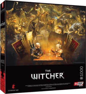 Puzzle 1000. The Witcher (Wiedźmin). Playing Gwent