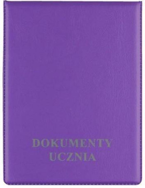 Okładka na dokumenty ucznia pion violet