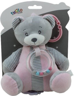 Pozytywka Miś różowy 18cm