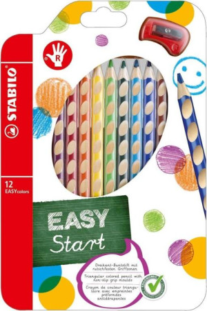 Kredki drewniane Easycolors 12 kolorów