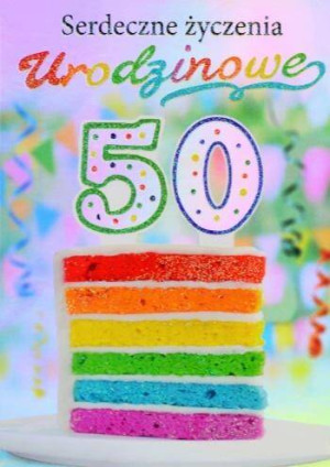 Kartka okolicznościowa: Urodziny 50