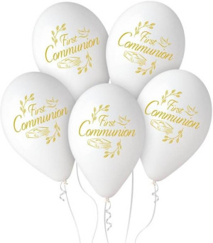 Balony Gemar pastel premium hel Komunia 32cm 5szt