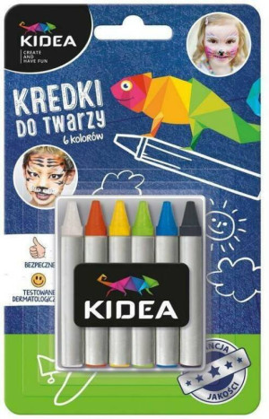 Kredki do twarzy. 6 kolorów