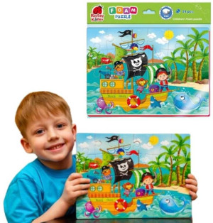 Piankowe puzzle A4. Piraci