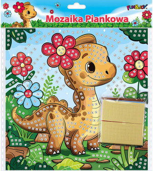 Mozaika piankowa dinozaur 25x25cm
