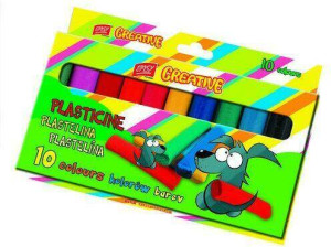 Plastelina 10 Kolorów. Easy Stationery
