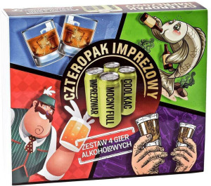 Czteropak imprezowy. Zestaw 4 gier alkoholowych