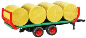 Przyczepa do transportu siana + 8 bel 02220