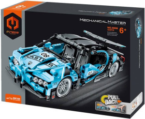 Klocki Auto wyścigowe niebieskie 422el