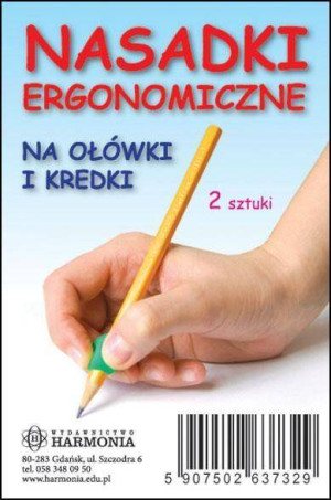 Nasadki ergonomiczne na ołówek i kredki 2 szt.