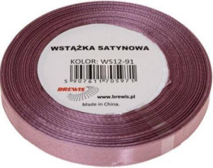 Wstążka satynowa ciemny róż 25mm x 32m