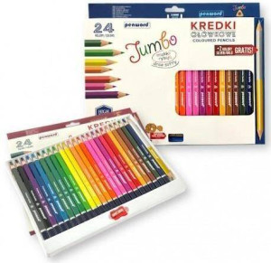 Kredki ołówkowe trójkątne jumbo temperówka 26 kol.