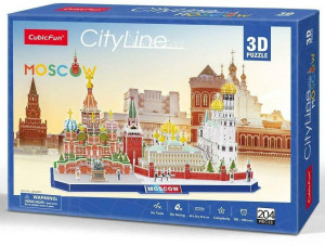 Puzzle 3D 204 elementy City Line Moscow