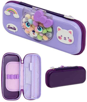 Piórnik potrójny z wyposaż. Jumbo Kitty ASTRA