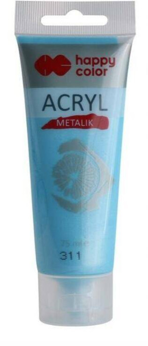 Farba akrylowa 75 ml niebieski metalik