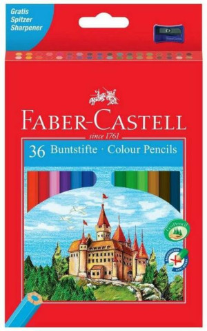 Kredki ołówkowe 36 kolorów. Faber Castel