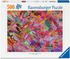 Puzzle 500 Fish in Fuchsia