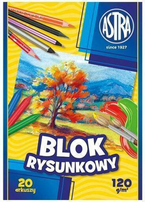 Astra. Blok rysunkowy A4/20K 120g