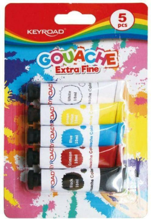Farby temperowy. 5 kolorów