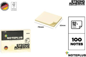 Karteczki samoprzylepne 75x50mm 100K żółte