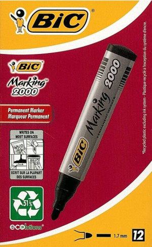 Marker Marking 2000 okrągły czarny BIC
