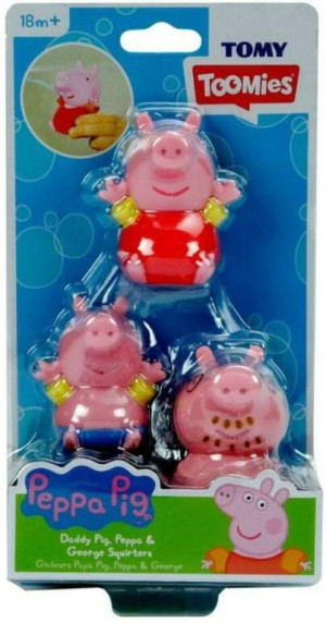 Świnka Peppa. Figurki do wody z Tatą Świnką