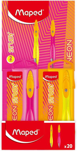 Cyrkiel Study Neon z wkładami graf mix MAPED