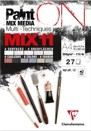 Blok A4 papierów mix11 250g 27ark