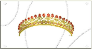 Karnet tiara 12x23 + koperta