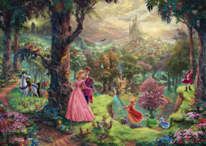 Puzzle 1000 SQ T. Kinkade Śpiąca Królewna 110749