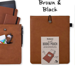 Bookaroo Books & Stuff - etui na książkę brązowe