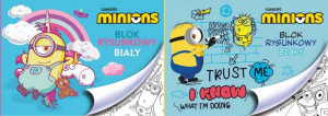 Blok rysunkowy A4/20K Minionki mix