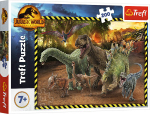 Puzzle 200 Dinozaury z Parku Jurajskiego 13287