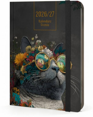 Kalendarz 2026/27 A6 Ucznia Tygodniowy Kot