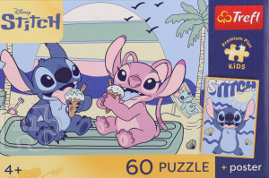 Puzzle 60 Lilo & Stitch + plakat TREFL