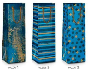 Torba prezentowa Grand Deep Blue 36x12x10cm MIX