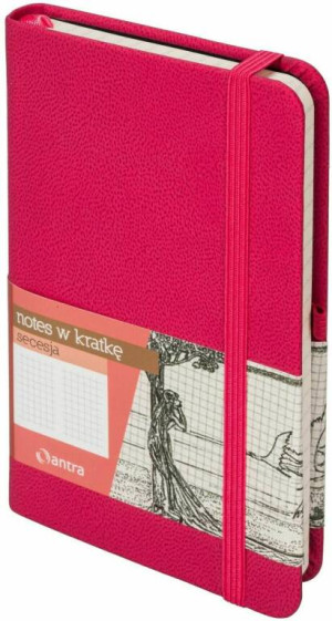 Notes A7 Kratka Secesja Różowy ANTRA
