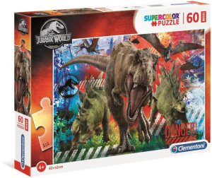 Clementoni. Puzzle 60. Maxi Super Kolor Jurassic World
