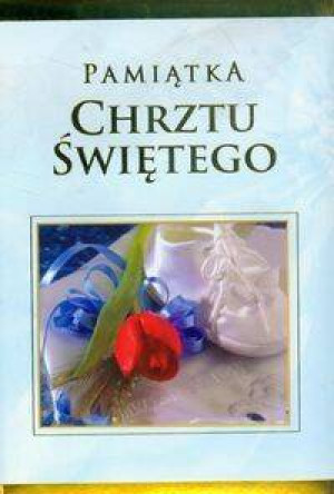 Pamiątka Chrztu Świętego - niebieska