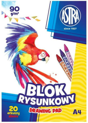 Blok rysunkowy A4/20K 90g ASTRA