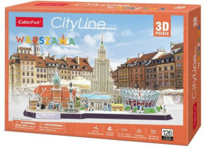 Puzzle 3D 126 elementów. Cityline. Warszawa