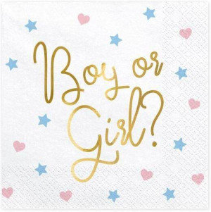 Serwetki Boy or Girl? 33x33cm