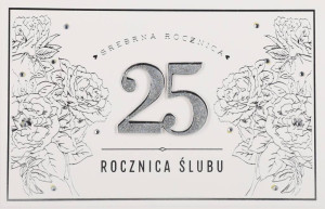 KARNET ROCZNICA SLUBU 25 B6 Z KOP PD HM200-2088